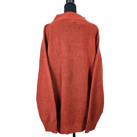A New Day Womens Sweater Size Large Rust Cozy Warm Comfortable Crew Neck Stylish - Picture 2 of 11